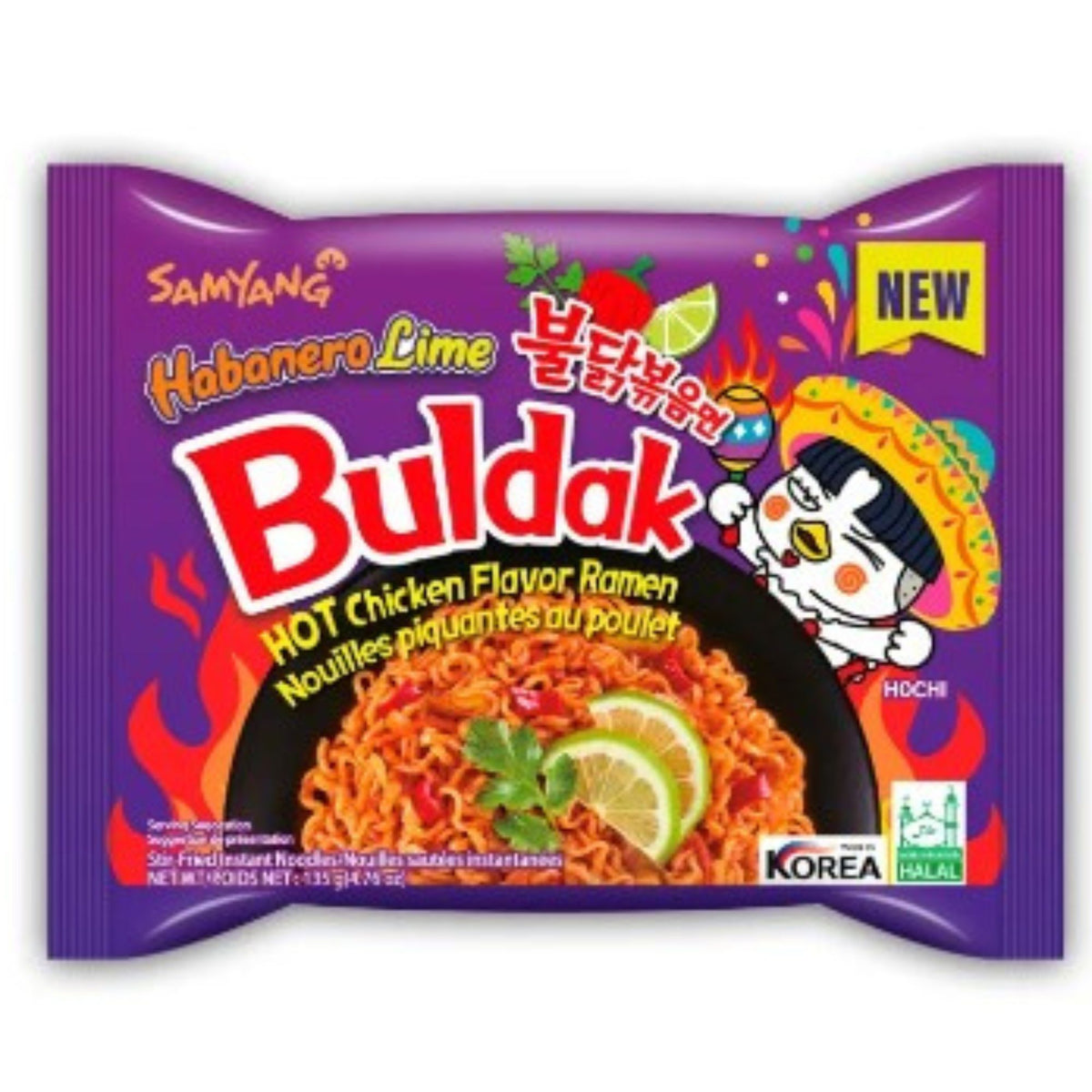 Ramen Coreano Samyang Buldak Sabor Habanero Bolsa 130G