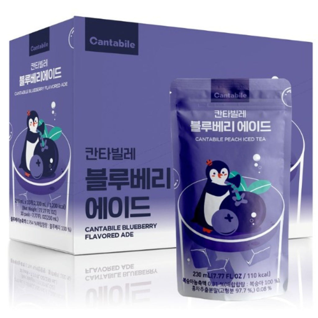 Bebida Coreana Jugo Cantabile Sabor Arándano para Vaso con Hielo 230 ML