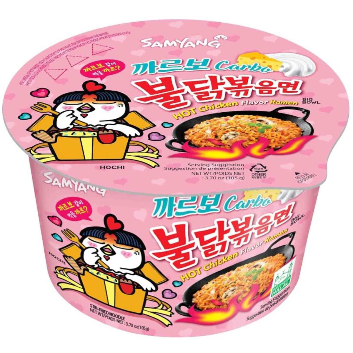 Ramen Coreano Samyang Buldak Sabor Carbonara Big Bowl 105G