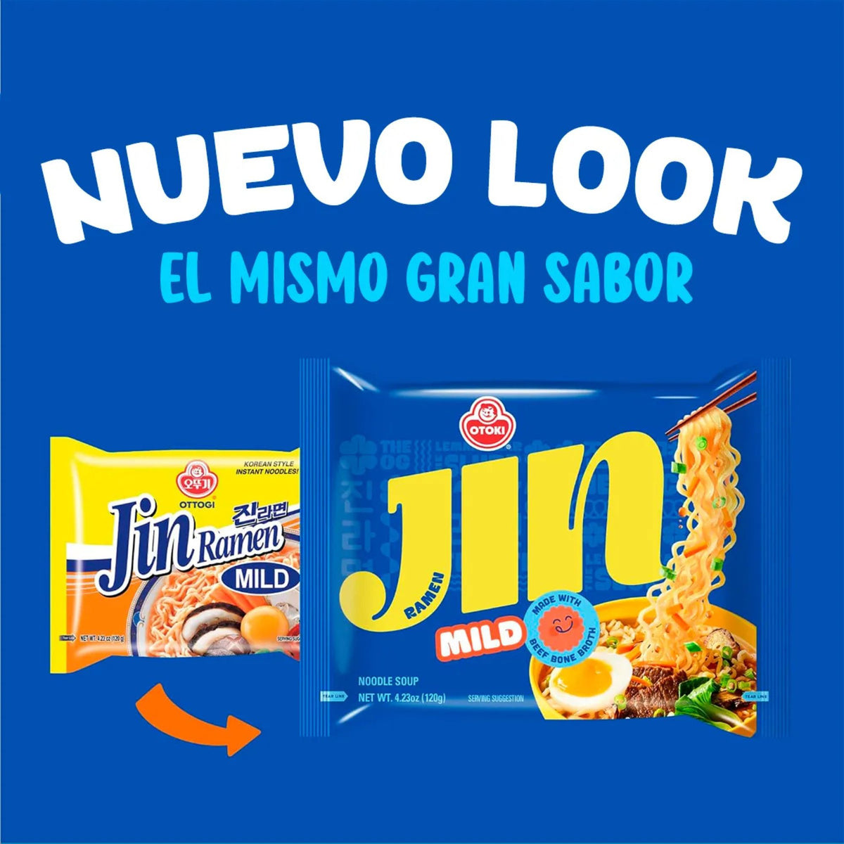 Ramen Coreano Otoki Jin Ramen Mild Bolsa 120G