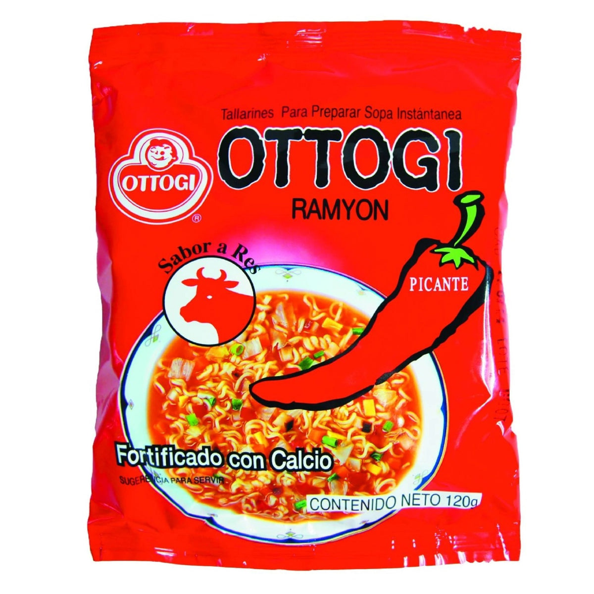 Ramen Coreano Otoki Sabor Caldo de Res Bolsa 120G