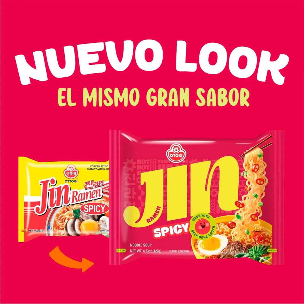 Ramen Coreano Otoki Jin Ramen Picante Bolsa 120G