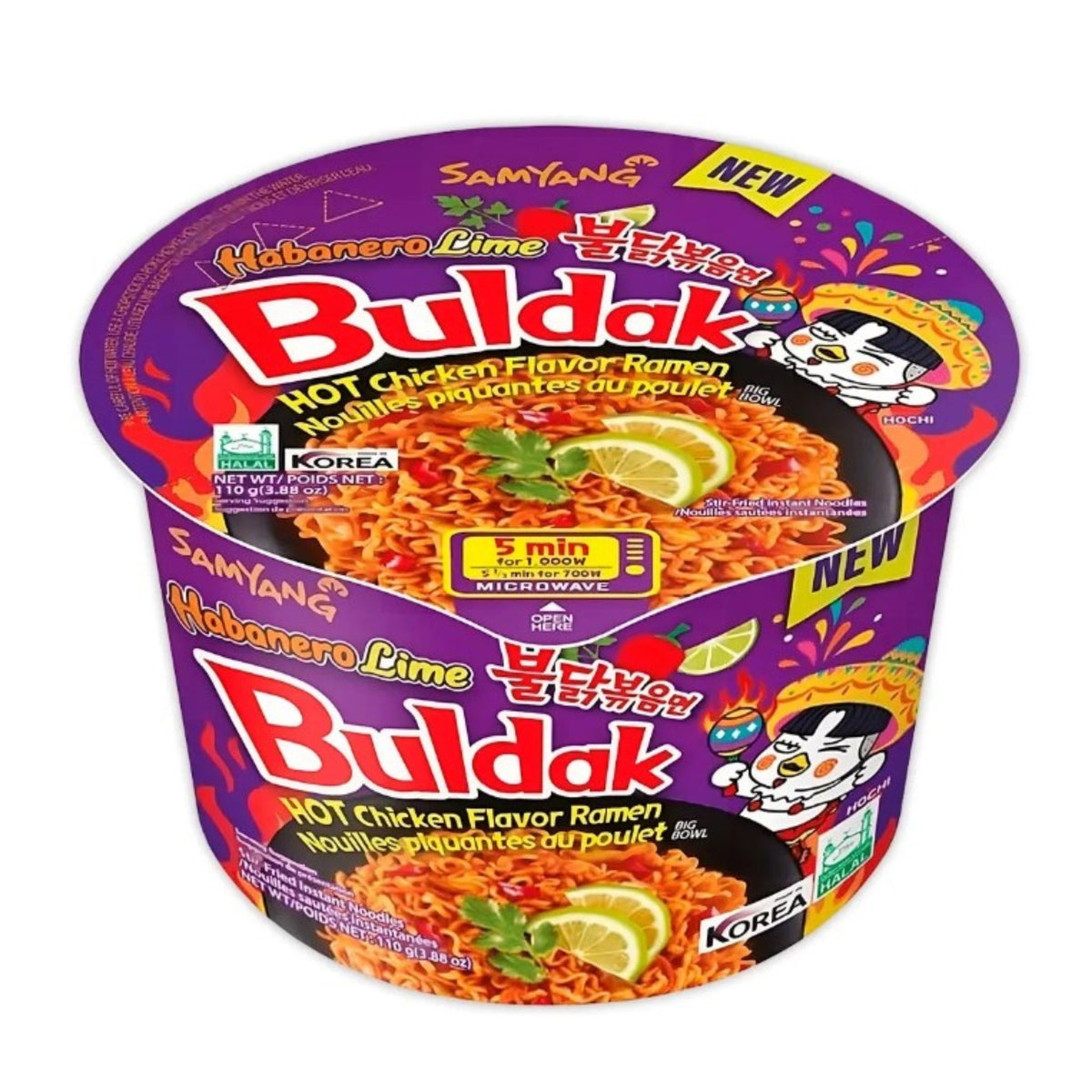 Ramen Coreano Samyang Buldak Sabor Habanero Big Bowl 105G